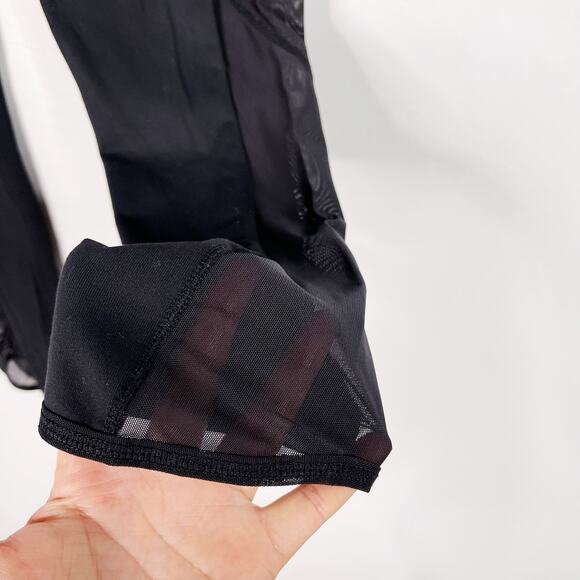 Athleta Small S Black High Rise Mesh Chaturanga to Town 7/8 Leggings Workout - Picture 6 of 12